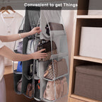 8-Pocket Foldable Handbag Organizer