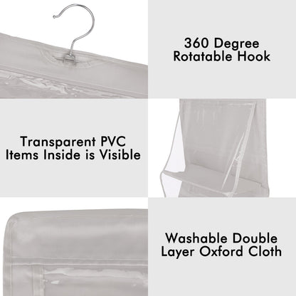 8-Pocket Foldable Handbag Organizer