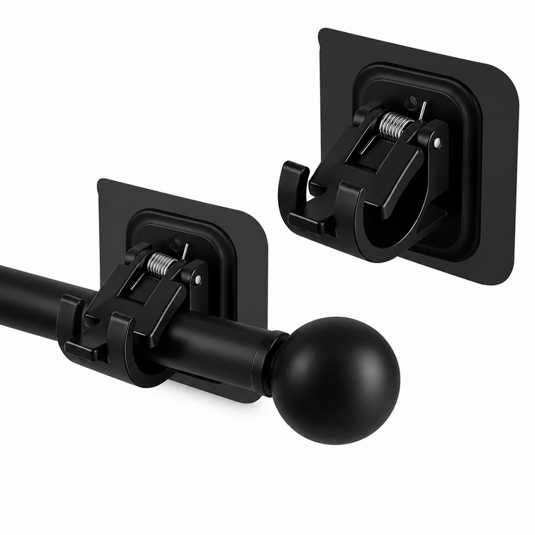 RenewLife™ EasyMount No-Drill Curtain Rod Brackets