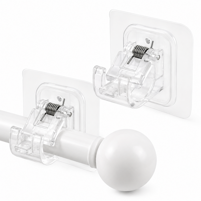 RenewLife™ EasyMount No-Drill Curtain Rod Brackets