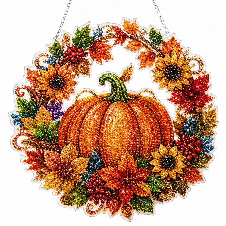 Halloween Black Cat Moon Diamond Art Hanging Ornament Kit