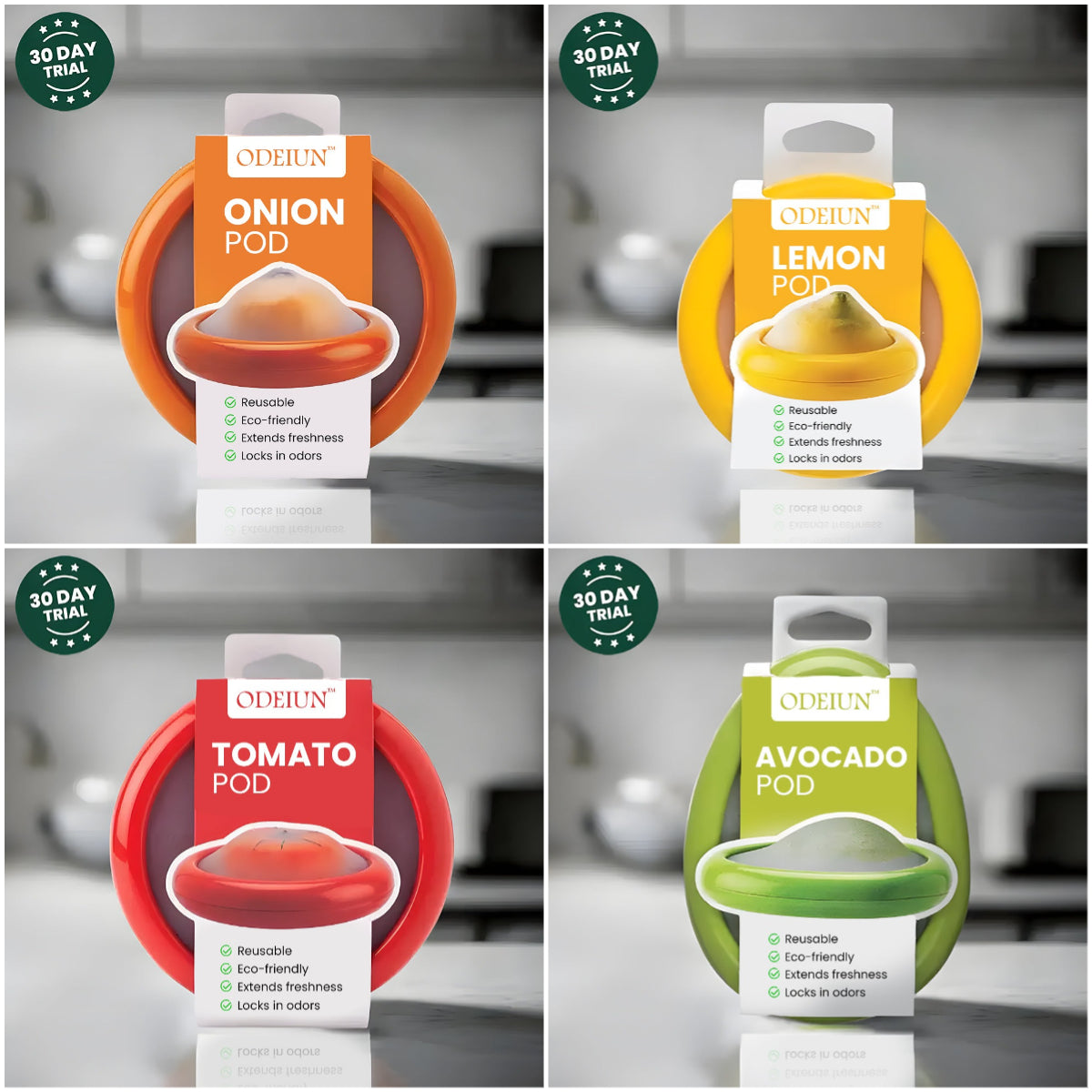 Silicone Stretch Pods – Eco-Friendly Food Savers