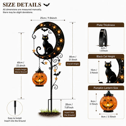 Halloween Early Bird Sale | 49% OFF Pumpkin Moon Garden Stake Light