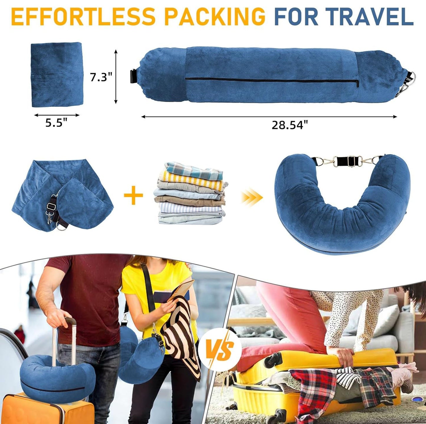 Stuffable Travel Neck Pillow