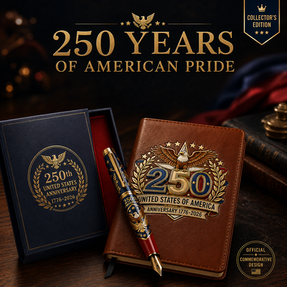 250th U.S. Anniversary Pen & Notebook Set