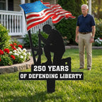 250 Years of Defending Liberty – Patriotic Metal Garden Stake