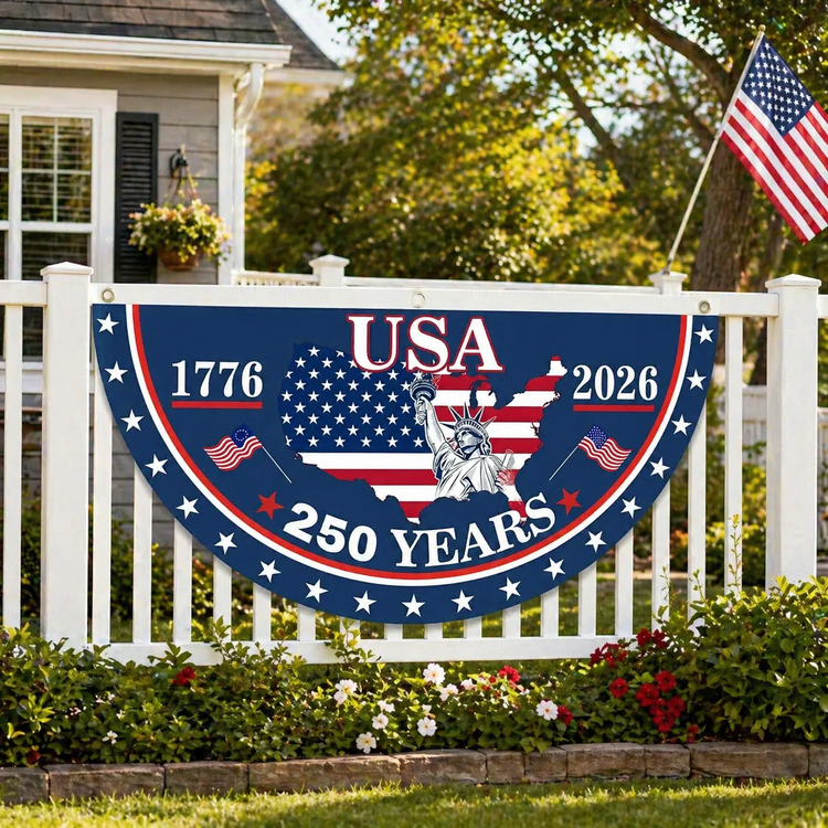 USA 250th Anniversary Banner — A Patriotic Statement for Your Home