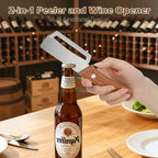 Ultra-Sharp Multi-Functional Peeler with Wooden Handle