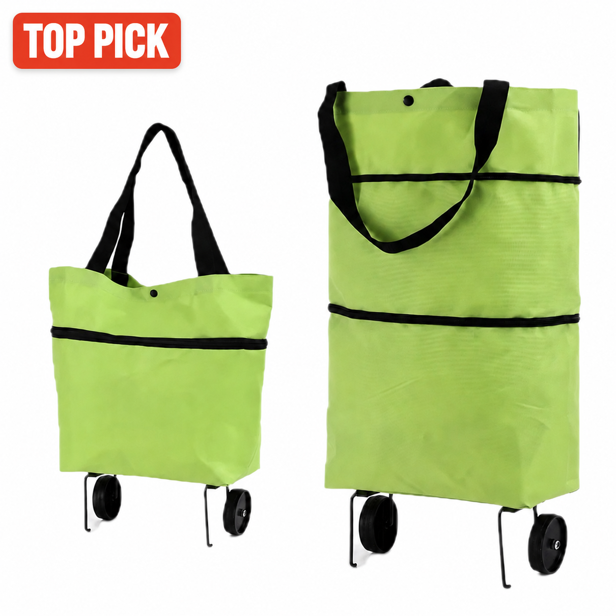 2-in-1 Foldable Shopping Cart Bag