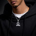 Urban Street O-Block Pendant - Iced Out Zircon Hip-Hop Necklace