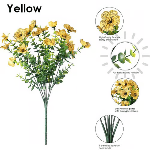 UV Resistant Colorful Artificial Flower