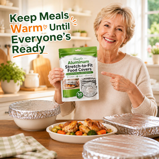 Stretch-to-Fit Food Covers — Keep Meals Hot & Fresh