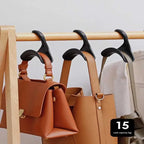 Wardrobe Bag Hanger Hook | Closet Rod Handbag Organizer for Purses, Totes & Backpacks