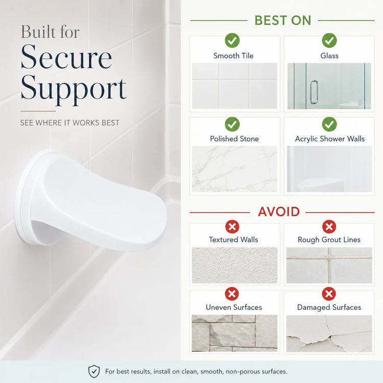 🧼 Shower Foot Rest Suction Cup Pedal: No More Bending Over or Slipping!