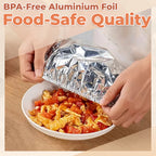 Aluminum Foil Food Covers – Keep Food Fresh & Warm, Universal Fit, 50 PCS