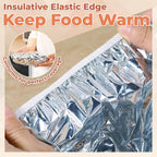 Aluminum Foil Food Covers – Keep Food Fresh & Warm, Universal Fit, 50 PCS