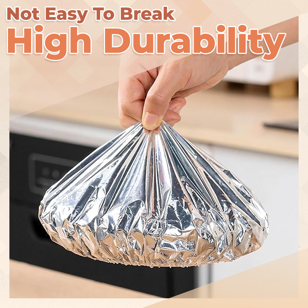 Aluminum Foil Food Covers – Keep Food Fresh & Warm, Universal Fit, 50 PCS