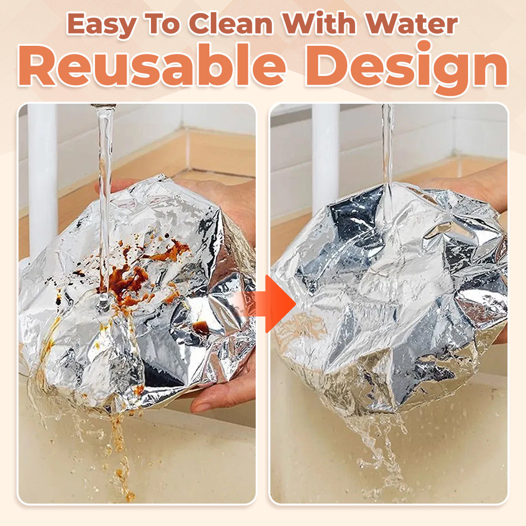Aluminum Foil Food Covers – Keep Food Fresh & Warm, Universal Fit, 50 PCS