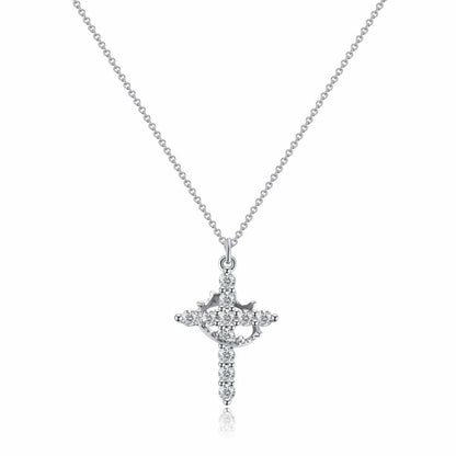 Mother’s Day Cross Crown Necklace – A Gift of Faith, Love & Protection