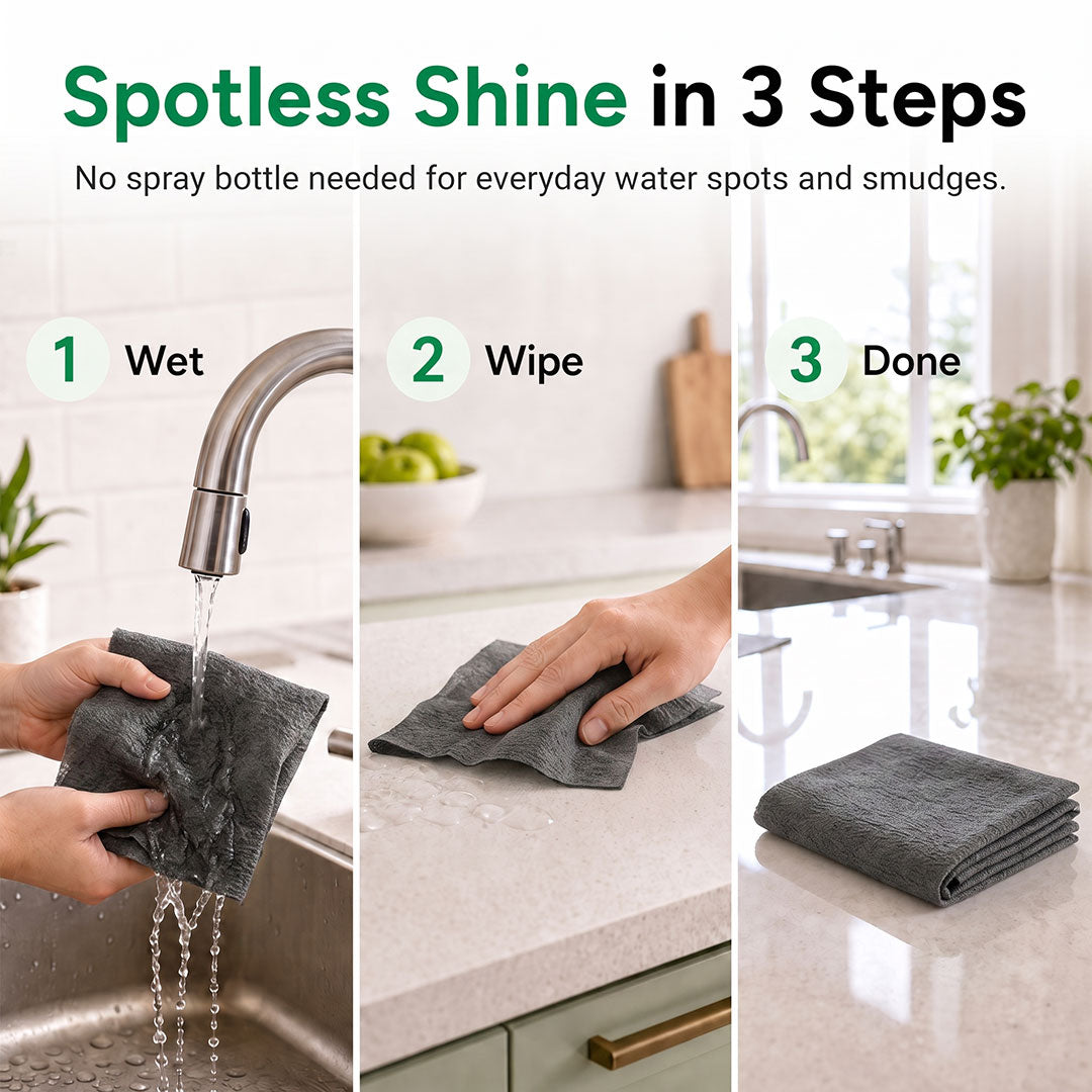 Magic Cleaning Cloths – Streak-Free Shine With Just Water