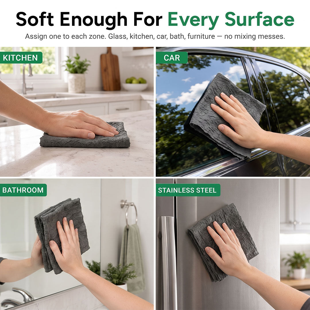 Magic Cleaning Cloths – Streak-Free Shine With Just Water