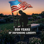 250 Years of Defending Liberty – Patriotic Metal Garden Stake