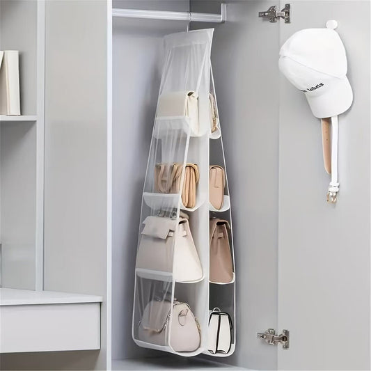 8-Pocket Foldable Handbag Organizer