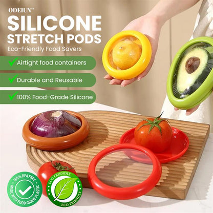 Silicone Stretch Pods – Eco-Friendly Food Savers