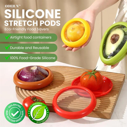 Silicone Stretch Pods – Eco-Friendly Food Savers