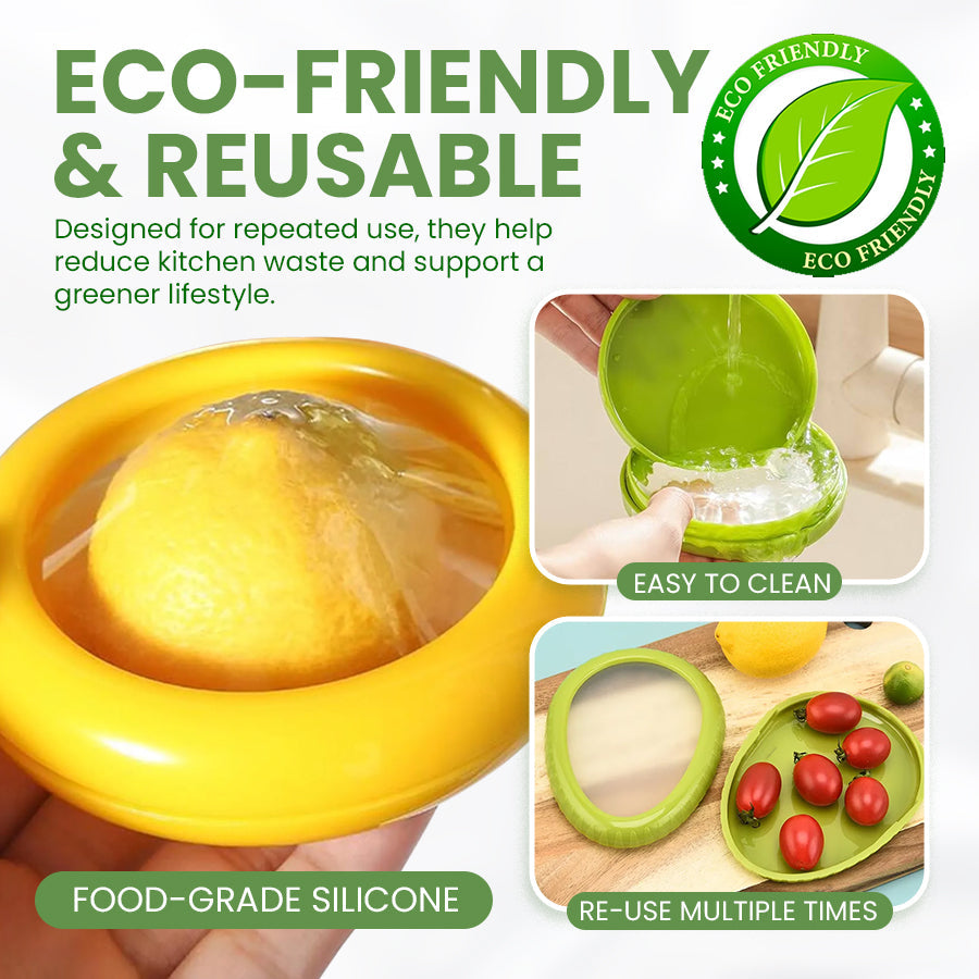Silicone Stretch Pods – Eco-Friendly Food Savers