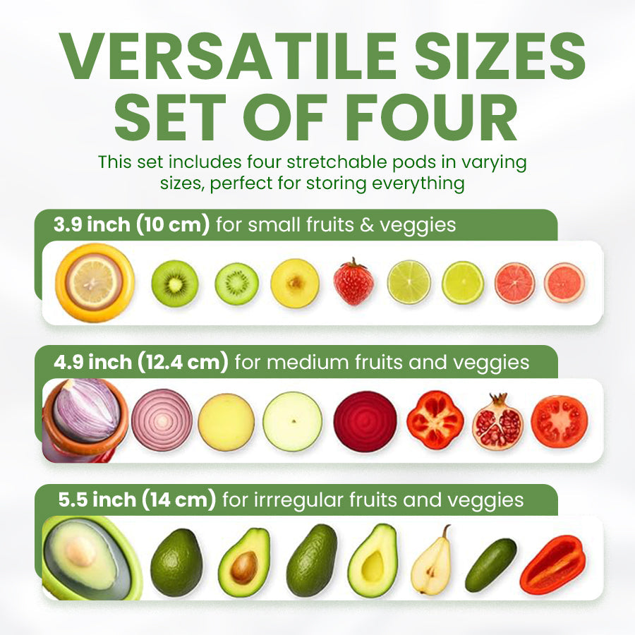 Silicone Stretch Pods – Eco-Friendly Food Savers
