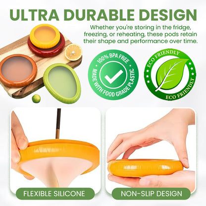 Silicone Stretch Pods – Eco-Friendly Food Savers