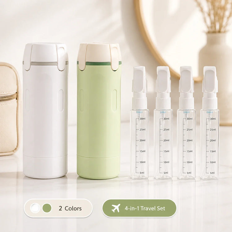 PourPod 4-in-1 Dispensing Travel Bottle