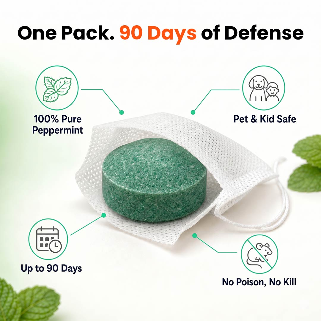 Drive Rats & Mice Out — Without Poison, Traps or Dead Rodents