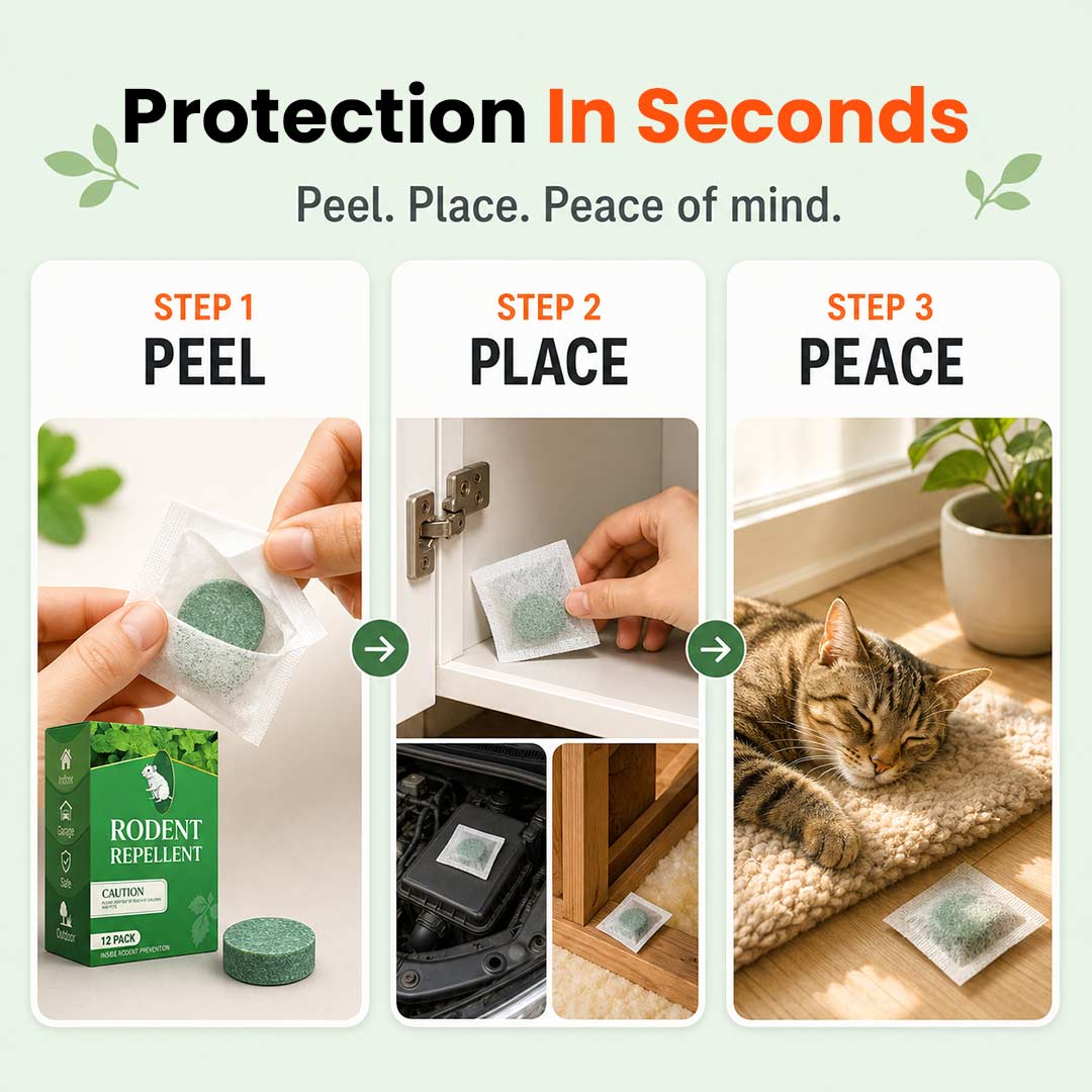 Drive Rats & Mice Out — Without Poison, Traps or Dead Rodents