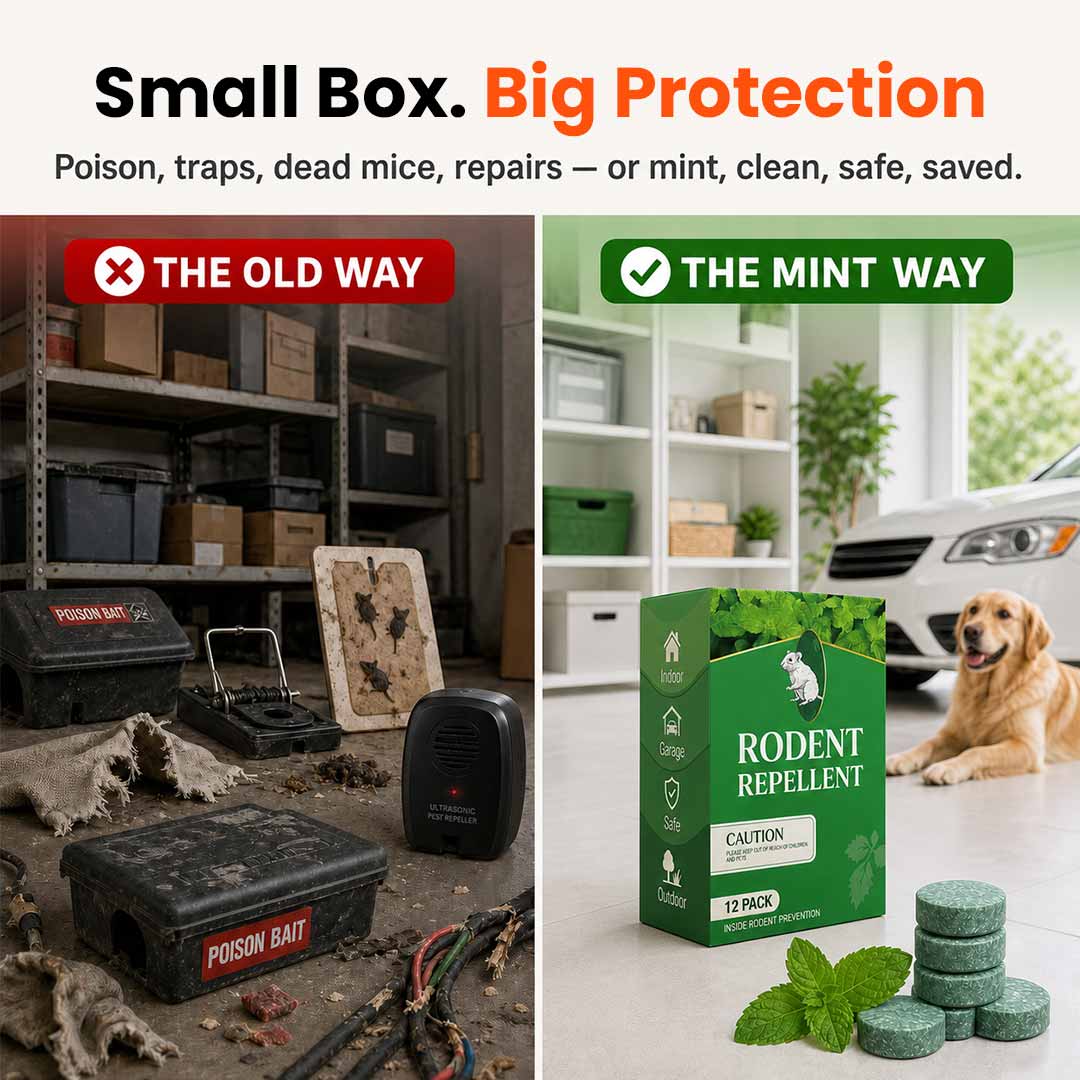 Drive Rats & Mice Out — Without Poison, Traps or Dead Rodents