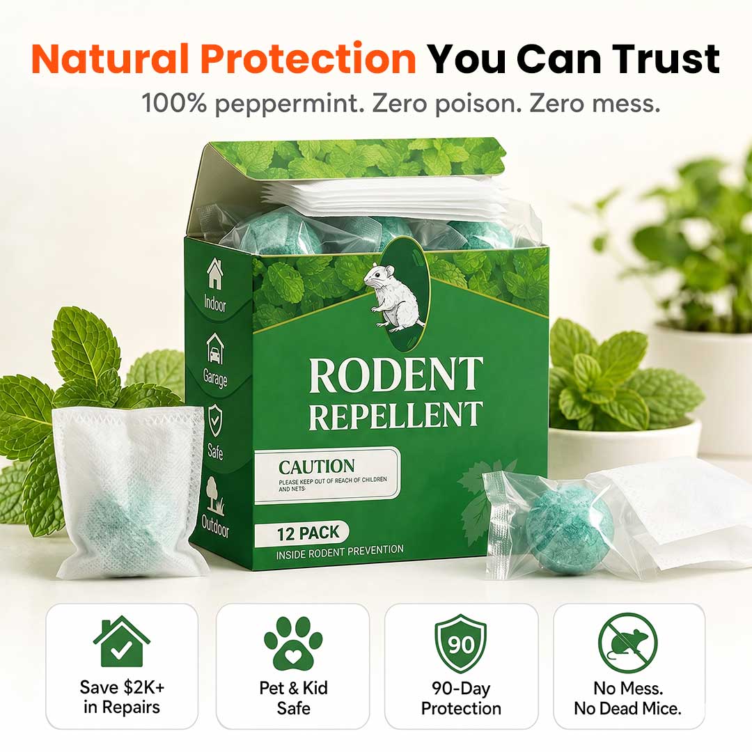 Drive Rats & Mice Out — Without Poison, Traps or Dead Rodents