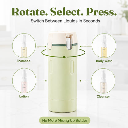 PourPod 4-in-1 Dispensing Travel Bottle