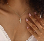 Mother’s Day Cross Crown Necklace – A Gift of Faith, Love & Protection