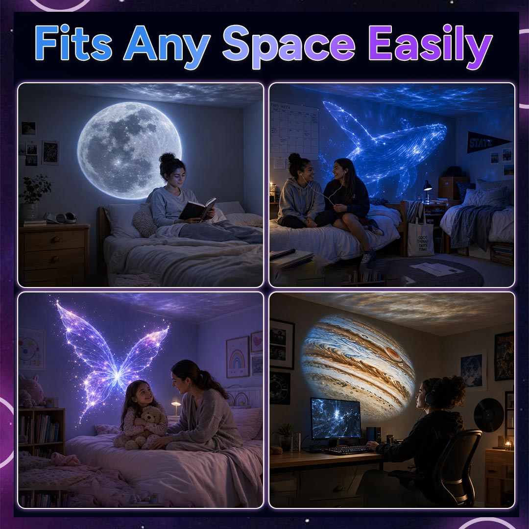 🌌 USB Planet Night Light Projector – Bring the Night Sky Home With Switchable Scenes