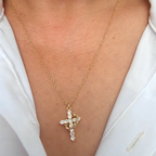 Mother’s Day Cross Crown Necklace – A Gift of Faith, Love & Protection