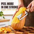 Ultra-Sharp Multi-Functional Peeler with Wooden Handle