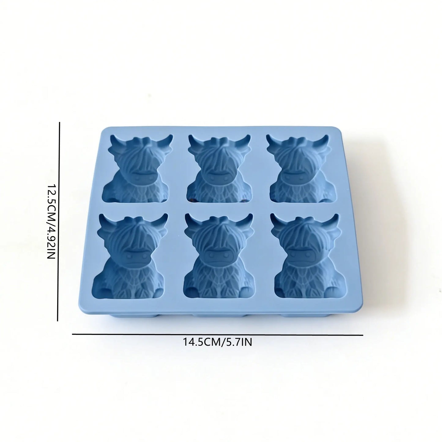 🐮 Mini Highland Cow Ice Cube Mold – Adorable 3D Ice for Drinks, Parties & Gifts