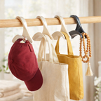 Wardrobe Bag Hanger Hook | Closet Rod Handbag Organizer for Purses, Totes & Backpacks