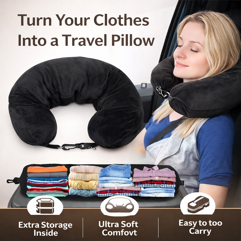 Stuffable Travel Neck Pillow
