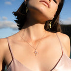 Mother’s Day Cross Crown Necklace – A Gift of Faith, Love & Protection