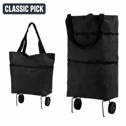 2-in-1 Foldable Shopping Cart Bag