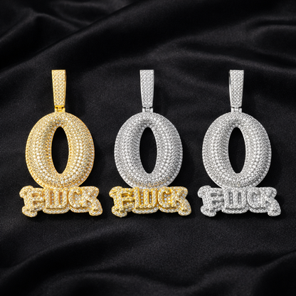 Urban Street O-Block Pendant - Iced Out Zircon Hip-Hop Necklace