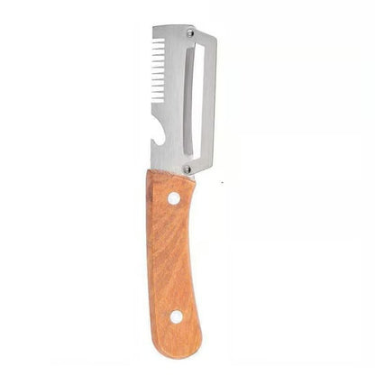 Effortless 3-in-1 Kitchen Peeler - Multi-Function Stainless Steel Knife for Thick & Thin Skin