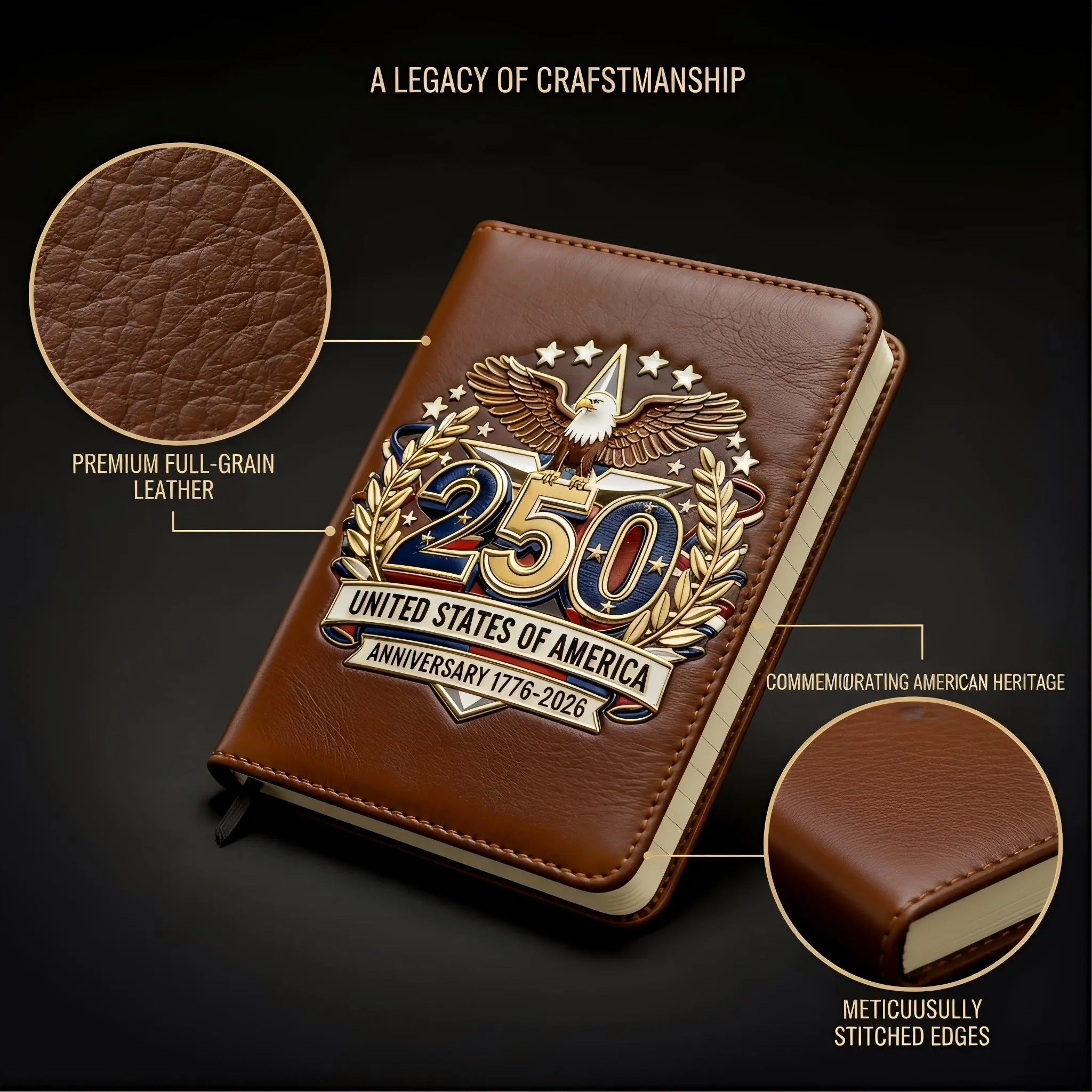 250th U.S. Anniversary Pen & Notebook Set